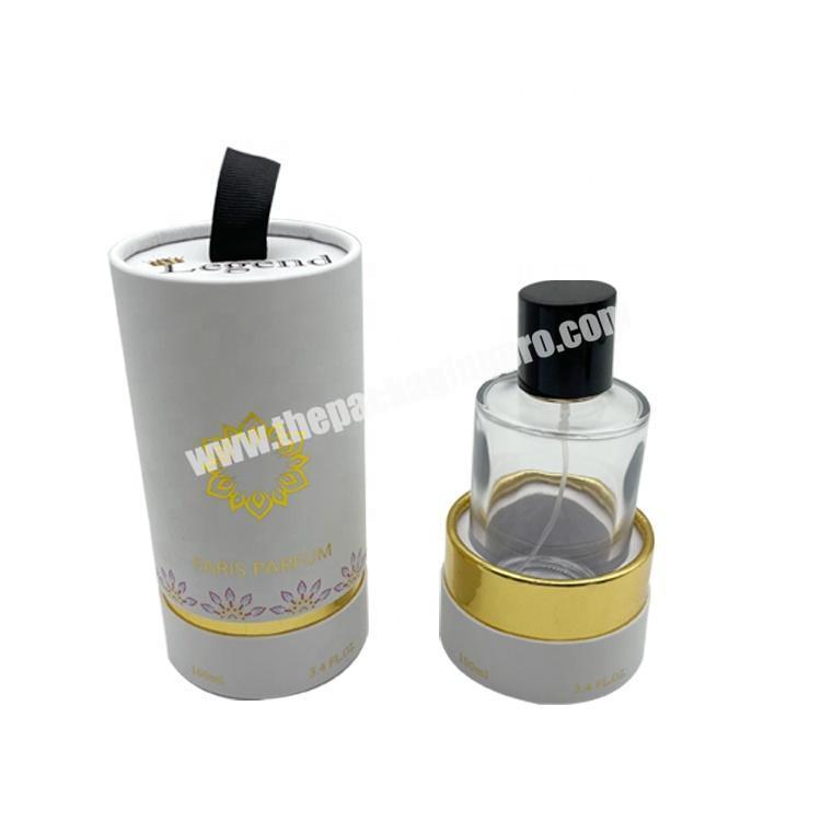 OEM Design Printing Logo Customized Paper Tube Hair Oil Perfume Cardboard Cylinder Gift Boxes Oil Bottle Packaging Box