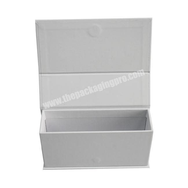 2022 guangzhou delicate appearance large custom white gift jewelry box magnetic lid wholesale