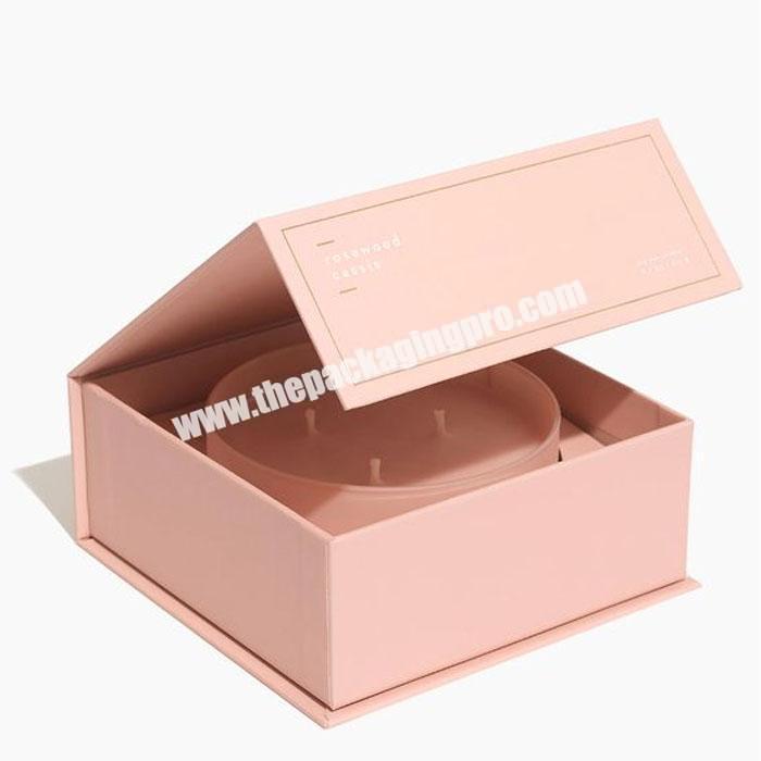 Fancy Foldable Luxury Recycled Gift Packaging Custom Flat Folding Box With Ribbon Handle Black Tableware Lid Base