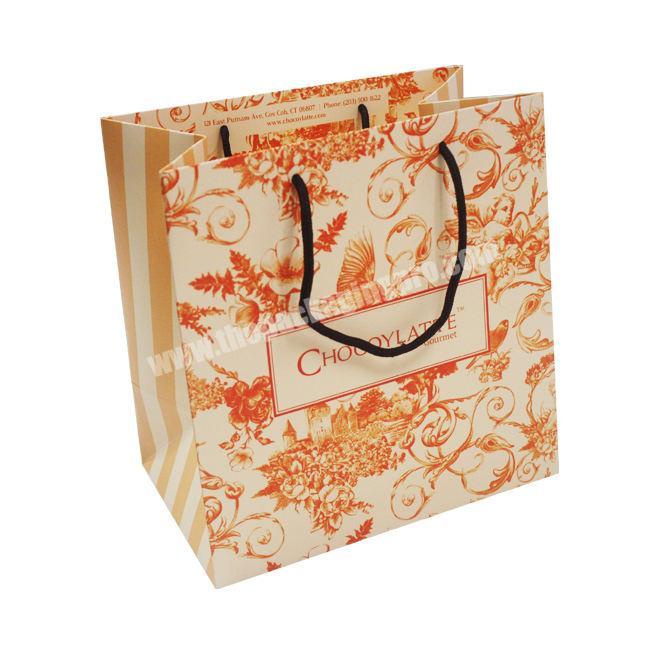 Alibaba china grease proof waterproof khaki kraft thick die cut paper bags supplier morocco with handles customizable