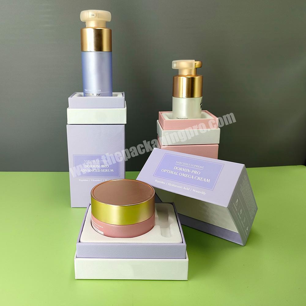 Bespoke Personalized Custom printing Logo  Beauty Cream Skin Care Makeup Perfume Essential oil Cosmetic Packaging Boxes