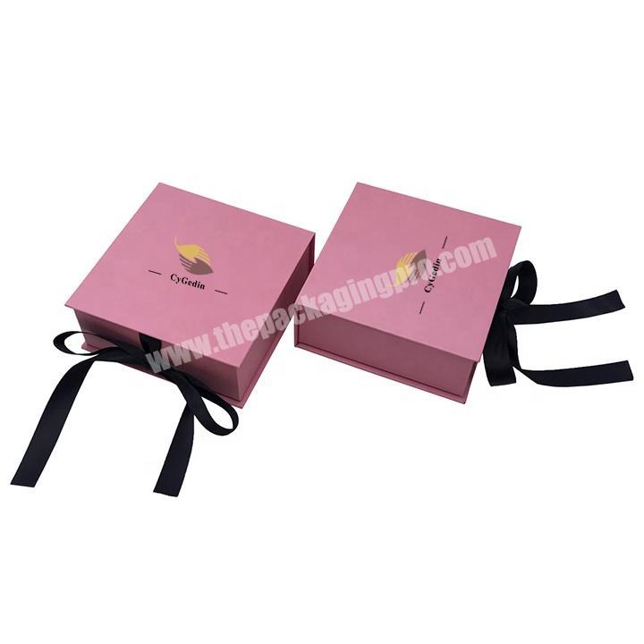 Best Selling Custom Printed Cardboard Packaging Magnetic Folding Paper Christmas Gift Box with Ribbon