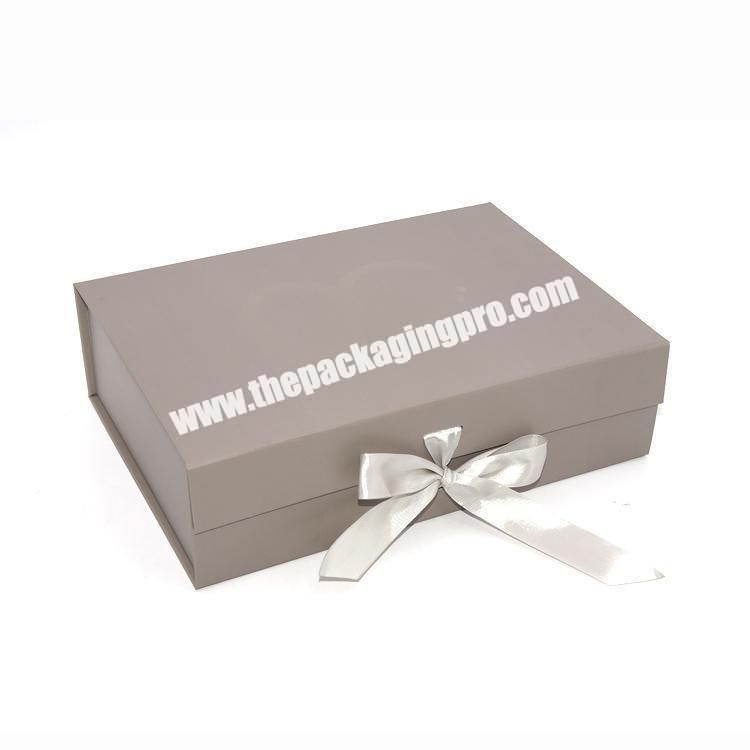 Purple Customised Luxury Kraft Apparel Belt Card Square Carton Small Paper Box Gift Box Packaging Box With Ribbon
