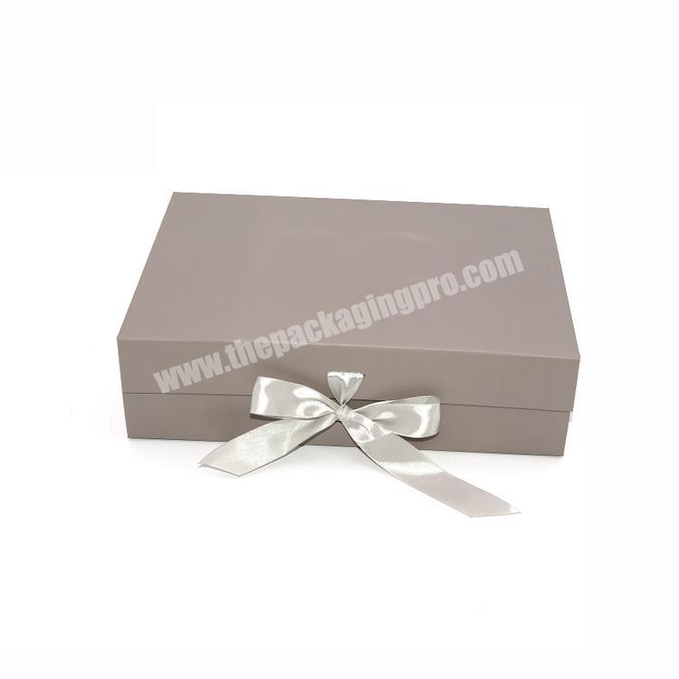 Black And Pink Photo Frame Premium Black Private Label Kit Package Sustainable Garment Packaging Box With Ribbon For Package