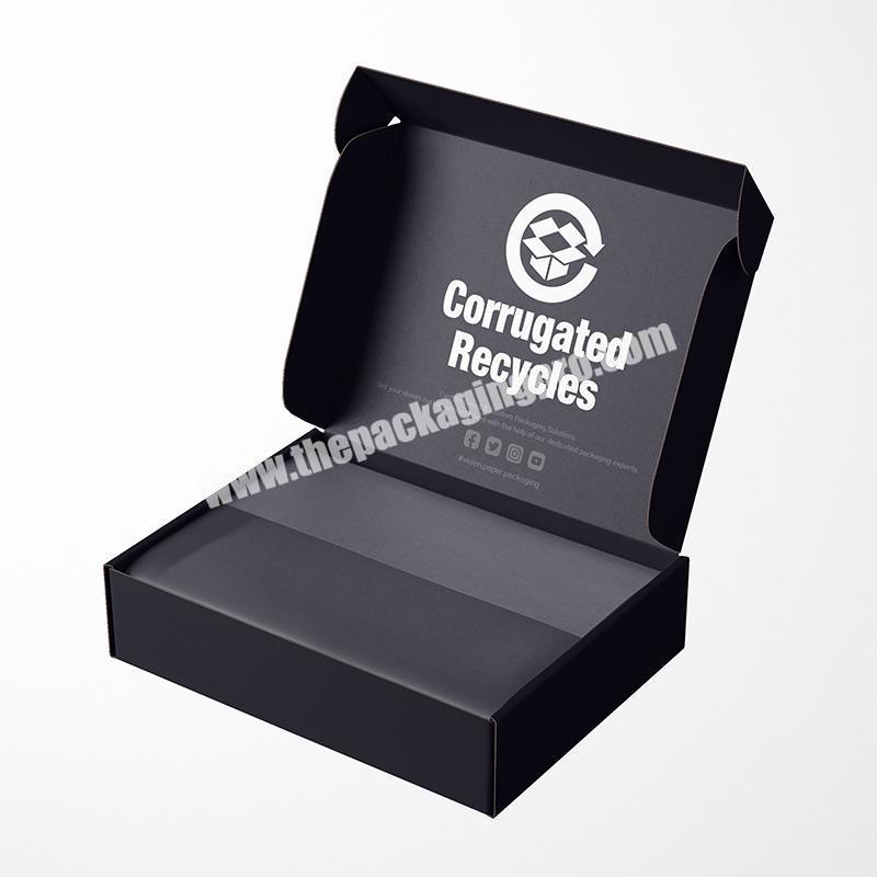 Black Donut Packaging Mailer Box With Logo Corrugated Recycles Boxes