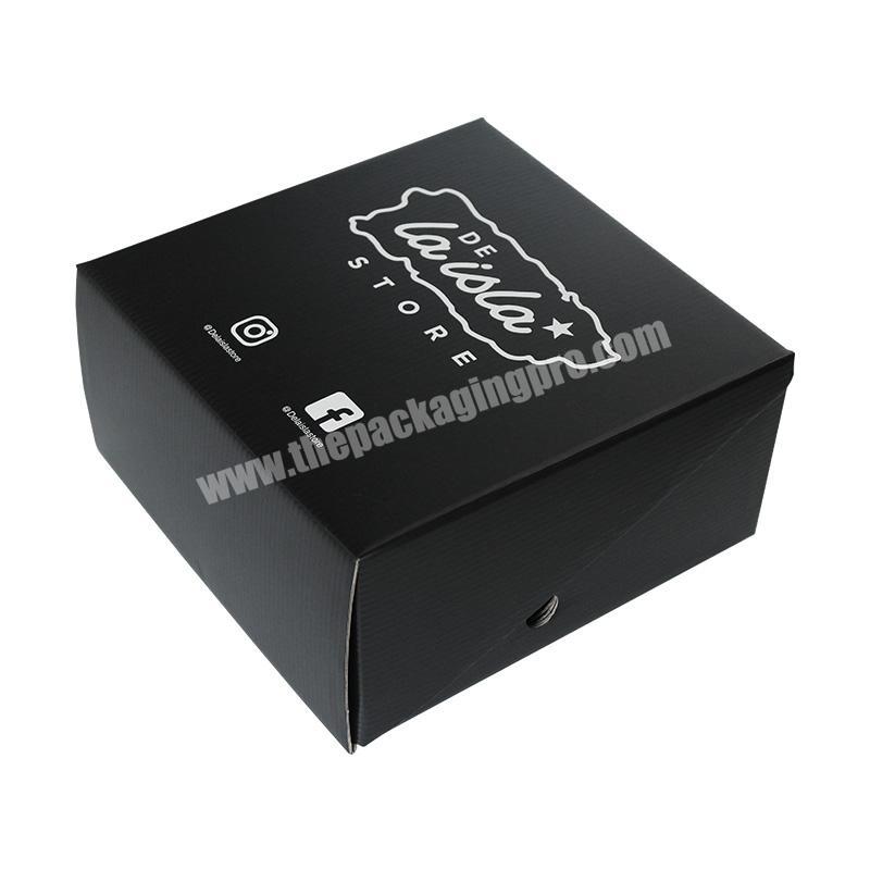 Black Wholesale Custom packaging corrugated box shoe box