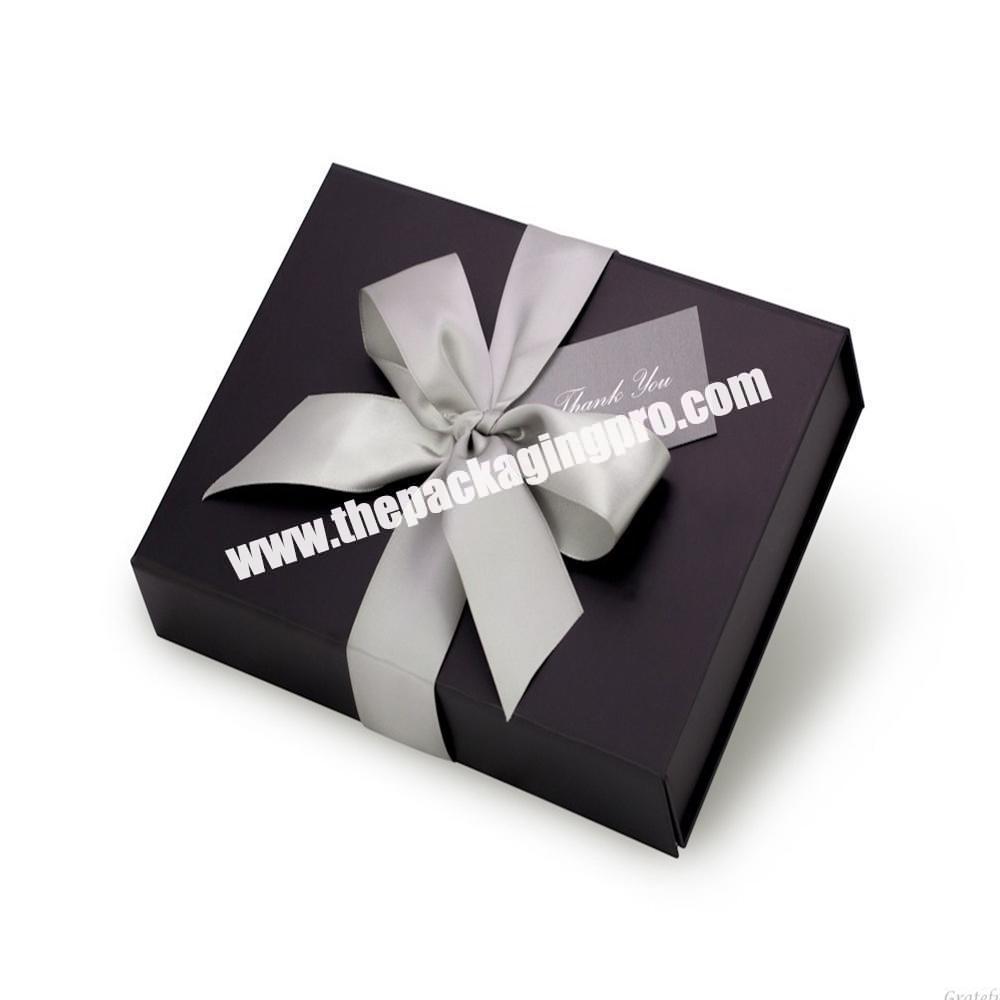 Book Style Foldable Magnetic Lid Box With Ribbon Flap Top Box Lid and Bottom Gift box ribbon Birthday Present Anniversary Gift b