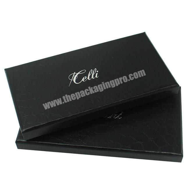Brand Black Luxury Leather Paper Cardboard Men Wallet Gift Box