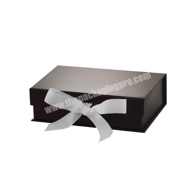 Bulk coffee color A6 size fold flat magnetic closure folding gift box