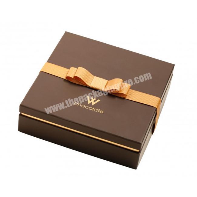 Cardboard Chocolate and Cookies Gift Box Made of Art Paper Grey Customized 128gsm Art Paper +2mm 5-7 Days Handmade HS Accept