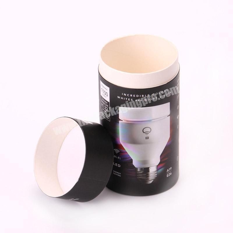 Cardboard tube paper box cylinder Round boxes for Electronicslight bulbs