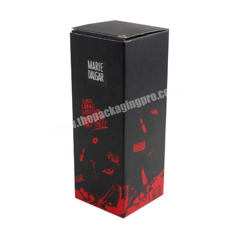 Carton Custom Foldable Easy Shipping boxes small Black Paper Box for Water Cup Packaging shipping boxes