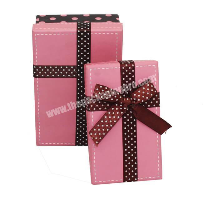 Cheap Bulk Gifts Custom Made Ribbon Jewelry Box For Women