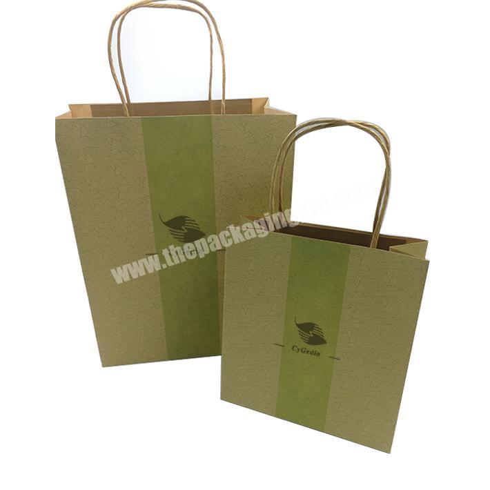 Cheap Price Custom Logo Printed Recyclable Kraft Paper Bag With Twisted Handle Reusable Shopping Paper Bags