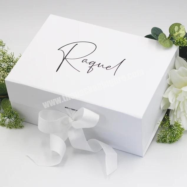 Cheap Wholesale Custom Logo Cardboard Gift Box With Ribbon Magnetic Closure Folding Happy Birthday Mothers Day Gift Box