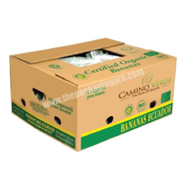 Cheap Wholesale Order Accepted Fruit Box Packing Used, Custom Printed Banana Carton banana box size