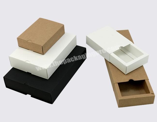Cheap foldable kraft carton with clear pvc window packing paper box