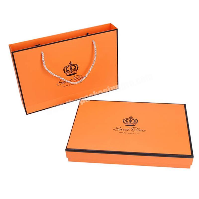 Cheaper customized design black envelope boxes scarves clothing box packaging box for gift