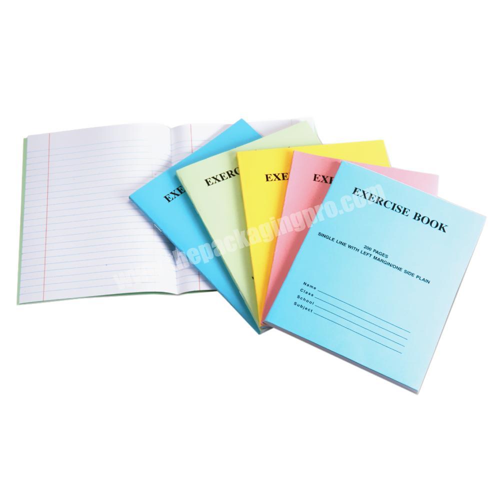Chian Manufacturing Custom Printing Writing 200 Pages Student Exercise Note Book Schools Exercise Book