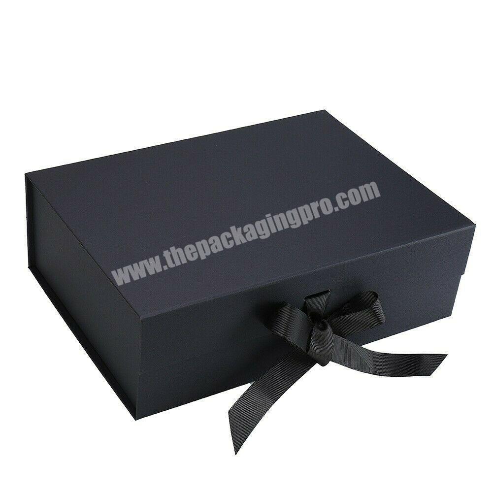 China Factory Custom 100% Full Test Cheap Black Gift Box Magnet For Clothing Packaging