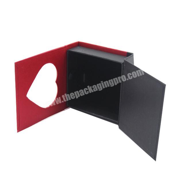 China Factory Custom Price Wholesale Luxury Red Black Cardboard Jewellery Gift Box