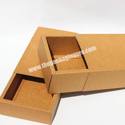 China manufacturer paper box packaging custom low price kraft paper drawer box packaging Folding cosmetic paper box