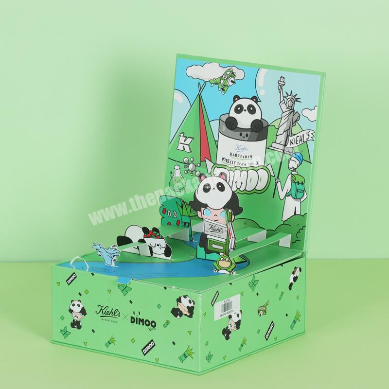 Chinese Factories Luxury Light Green Magnetic Flap ECO Paper Packaging Magnetic Gift Boxes With Insert