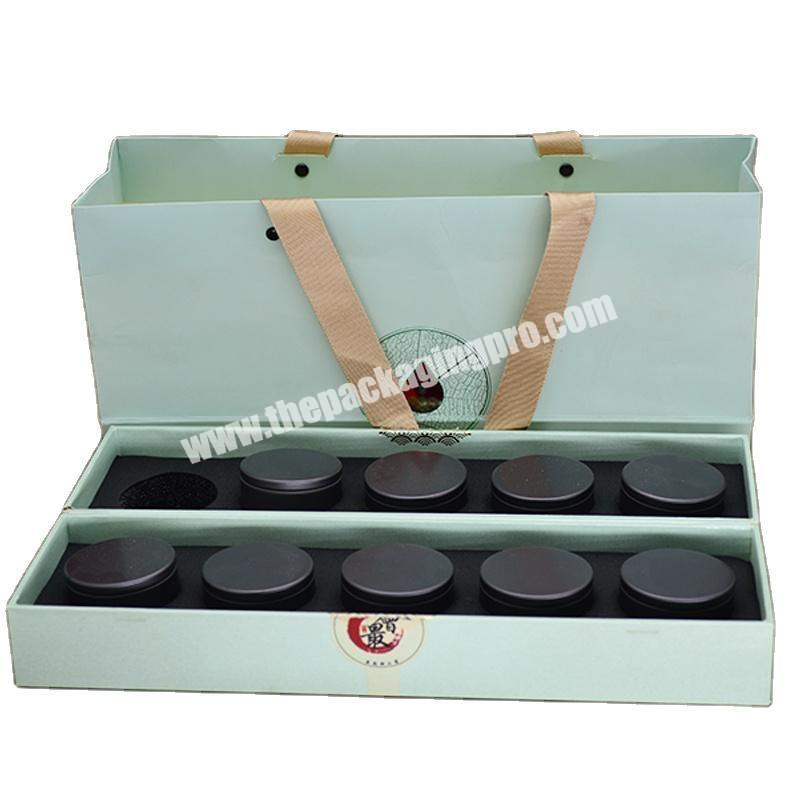 Chinese Style Custom Packaging Magnetic Lid Tea Set Cardboard Paper Luxury Tea Gift Box