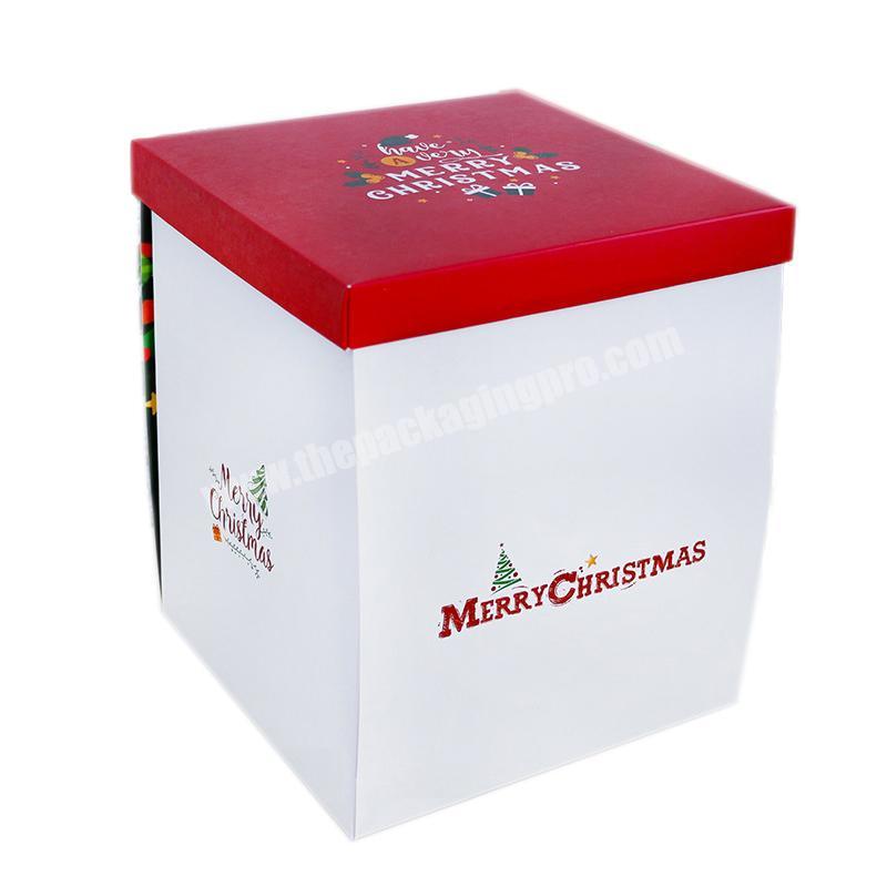 Christmas Internet celebrity surprise birthday cake box 6 inch explosion send boy girlfriend flower gift box bake gift box