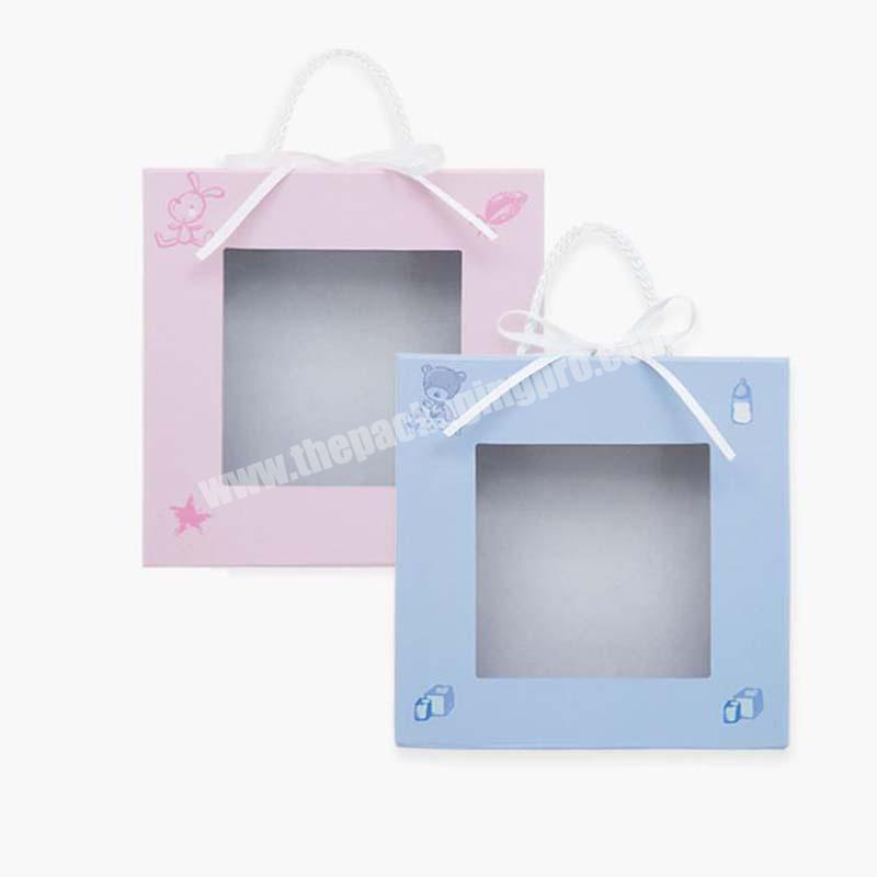 Clearly coated baby clothing underwear packaging box hanging