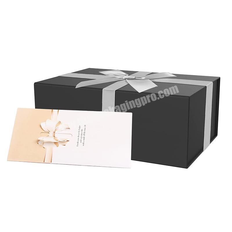 Collapsible, Magnetic Closure Gift Box with Lids, Bridesmaid Proposal Box,New Arrival Fo Simple Elegant Folding Large Gift Box