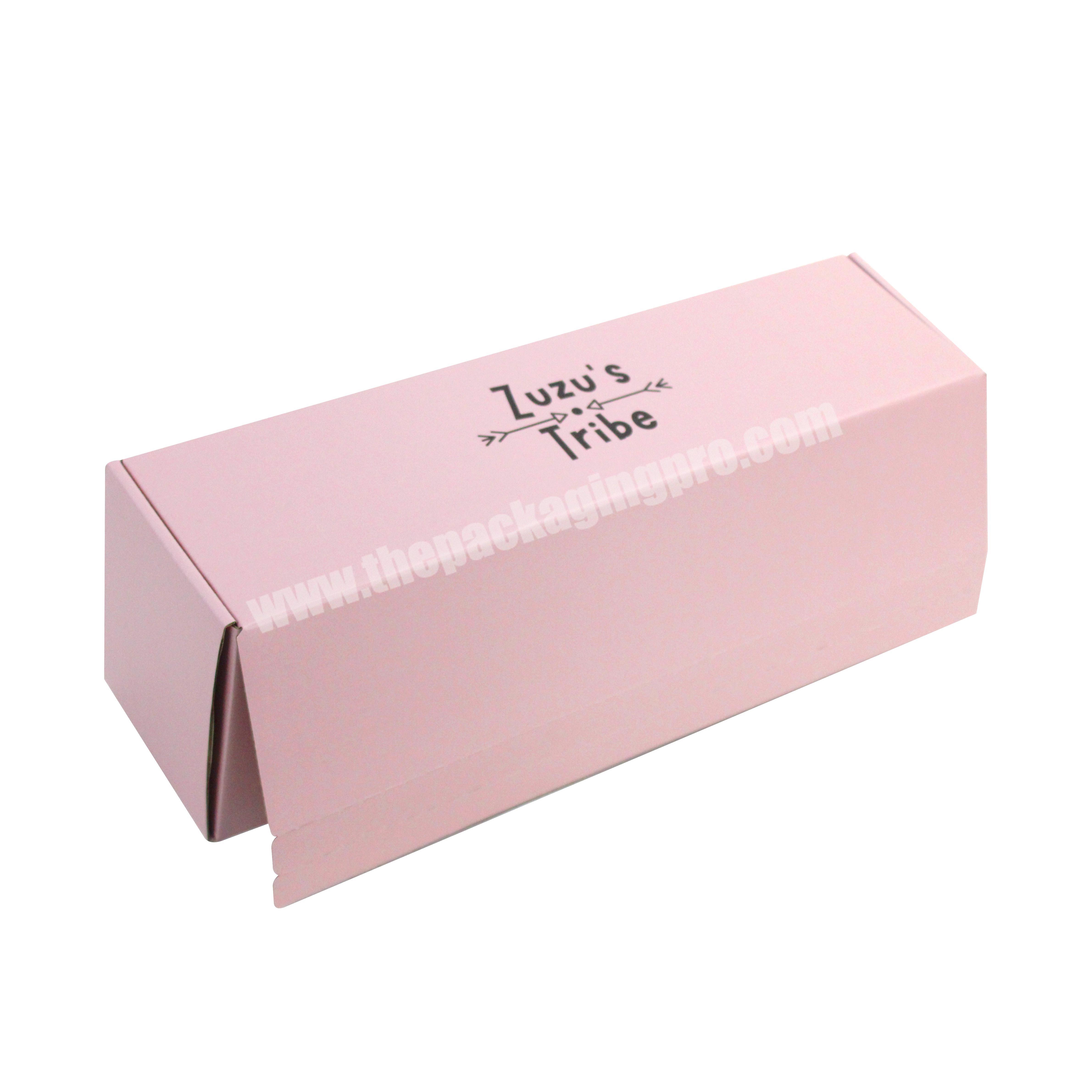 Colorful Custom Printed Corrugated Shipping Boxes Self-Closure With Adhesive Tape