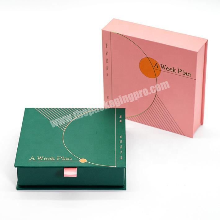 Colorful Gift Paper Packaging Folding Box with Magnetic Lid