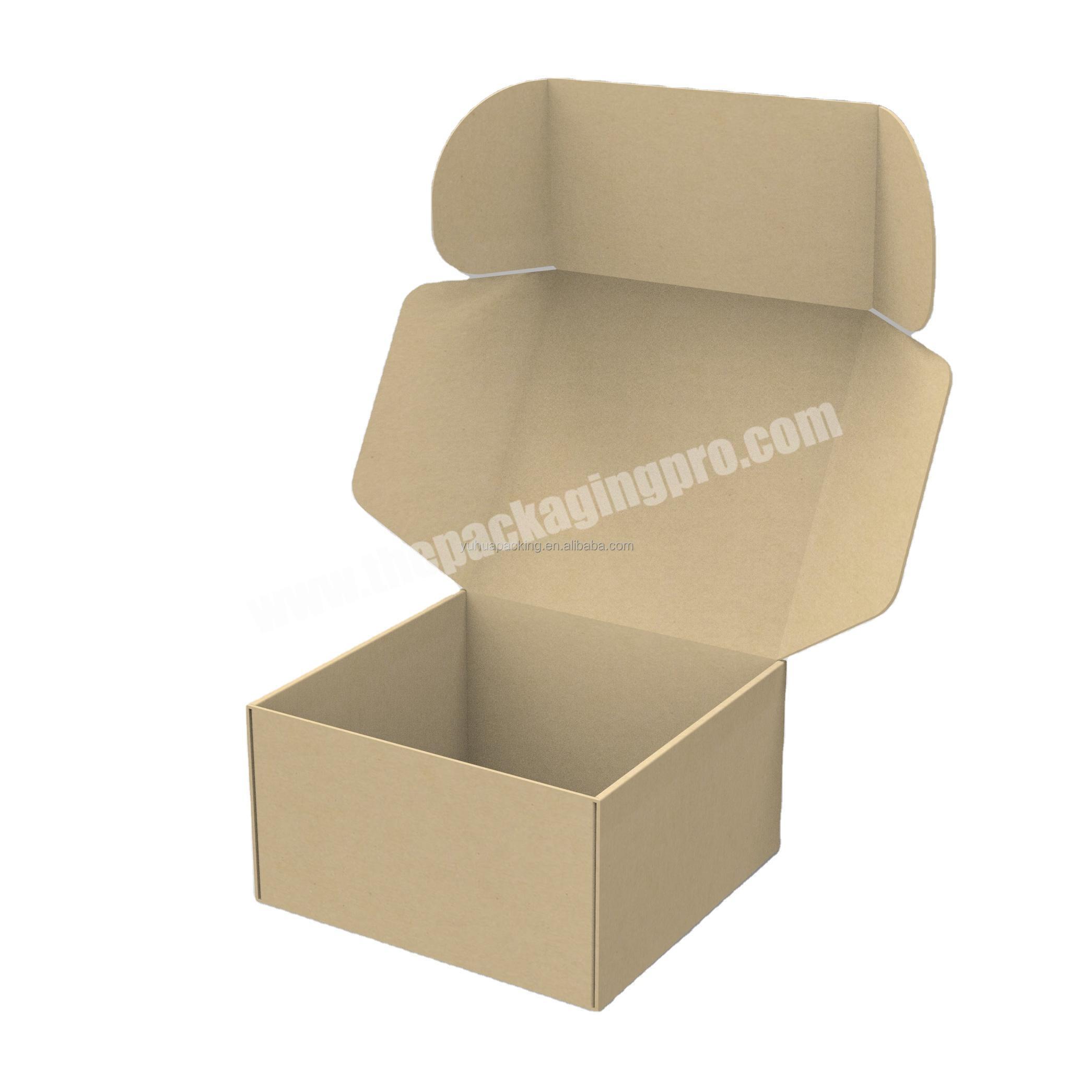 Corrugated paper craft box mailing box for shoes socks clothes shipping logo customized