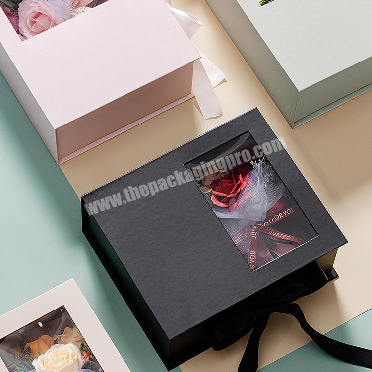 Creative New Design Large Capacity Romantic Luxury Festival Gift Box With Ribbon Tie