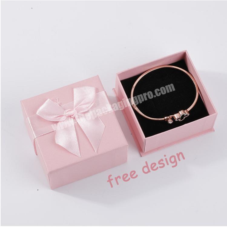 Custom 100% specialty paper two pcs cardboard jewelry love bracelet screw bangles  packaging box with foam inserts