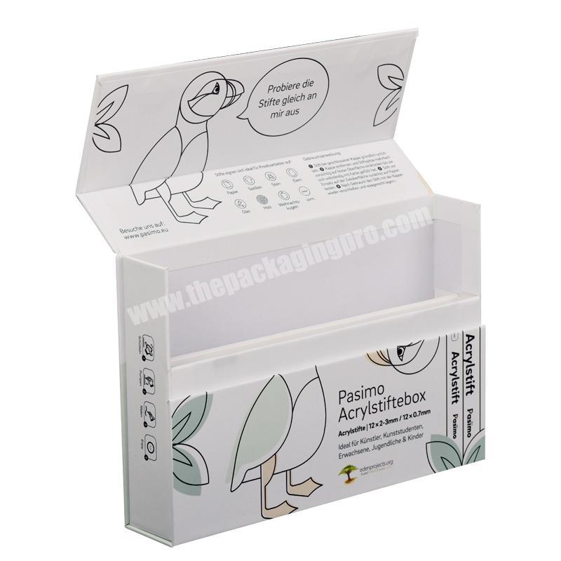 Custom Acrylstifte Packaging Box Pigment Pen Box Packaging