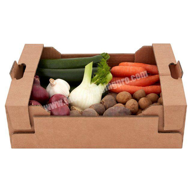 Custom Best Price  Corrugated Paper Fruit And Vegetable Carton Packing Box Made In China