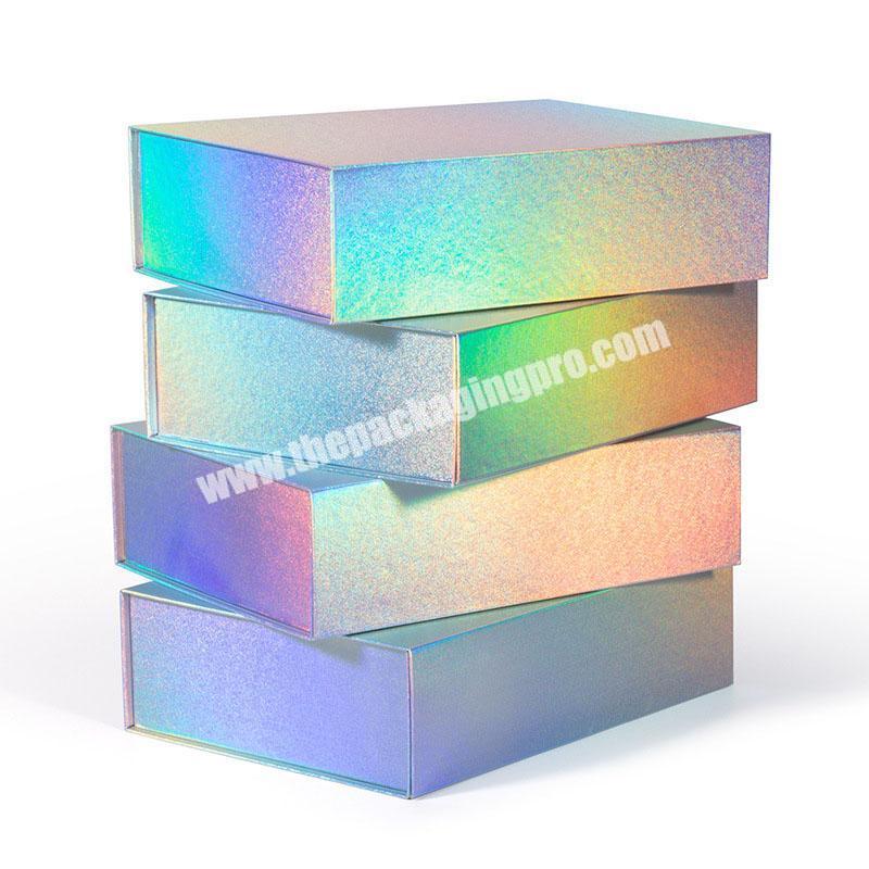 Custom Bright Shining Gold Foil Printed Pink Magnetic Luxury Packaging Gift Box