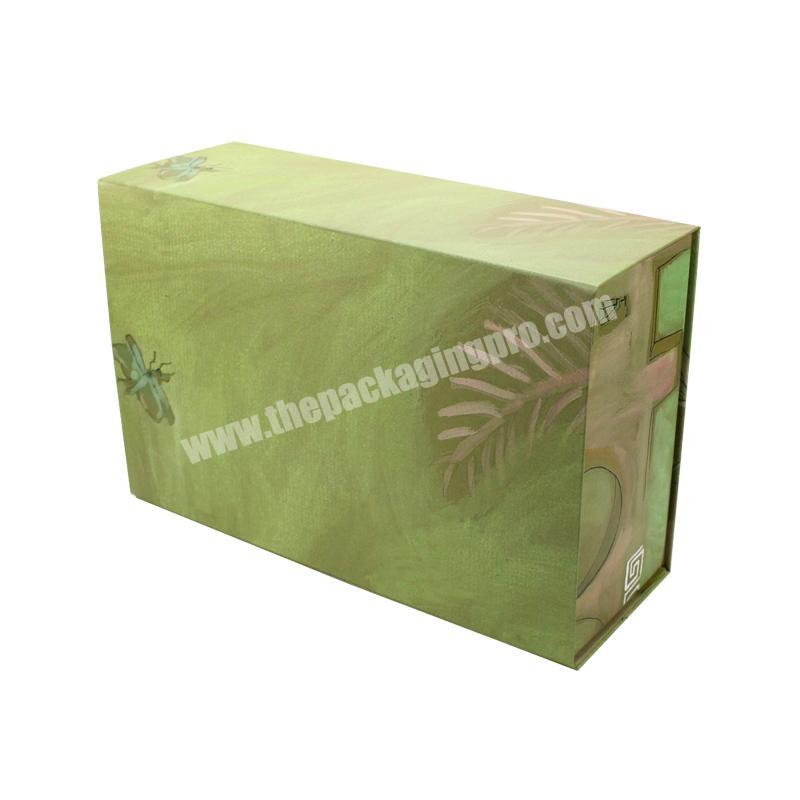 Custom CMYK  Color Printing Collapsible Storage Folding Gift Box For Packaging