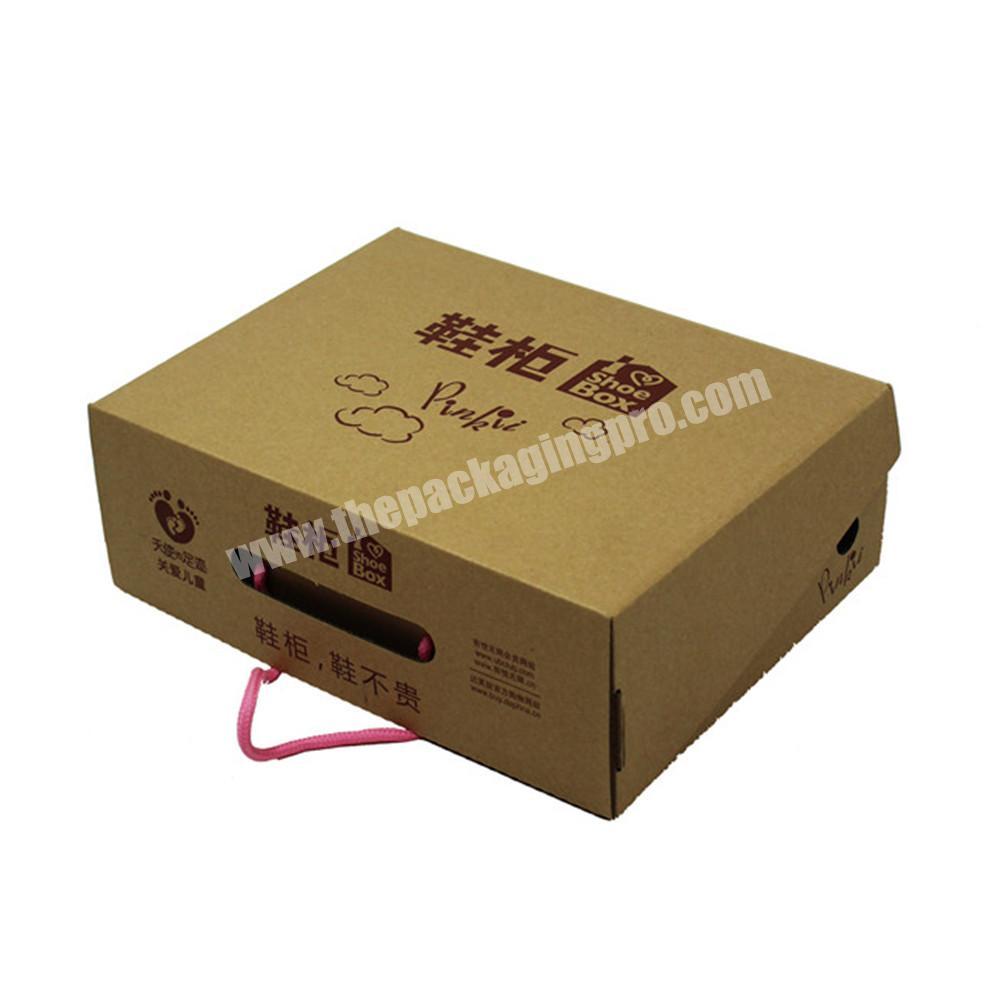 Custom CMYK Logo Cardboard Mailer Boxes For Shipping Men And Women Shoe Wholesale