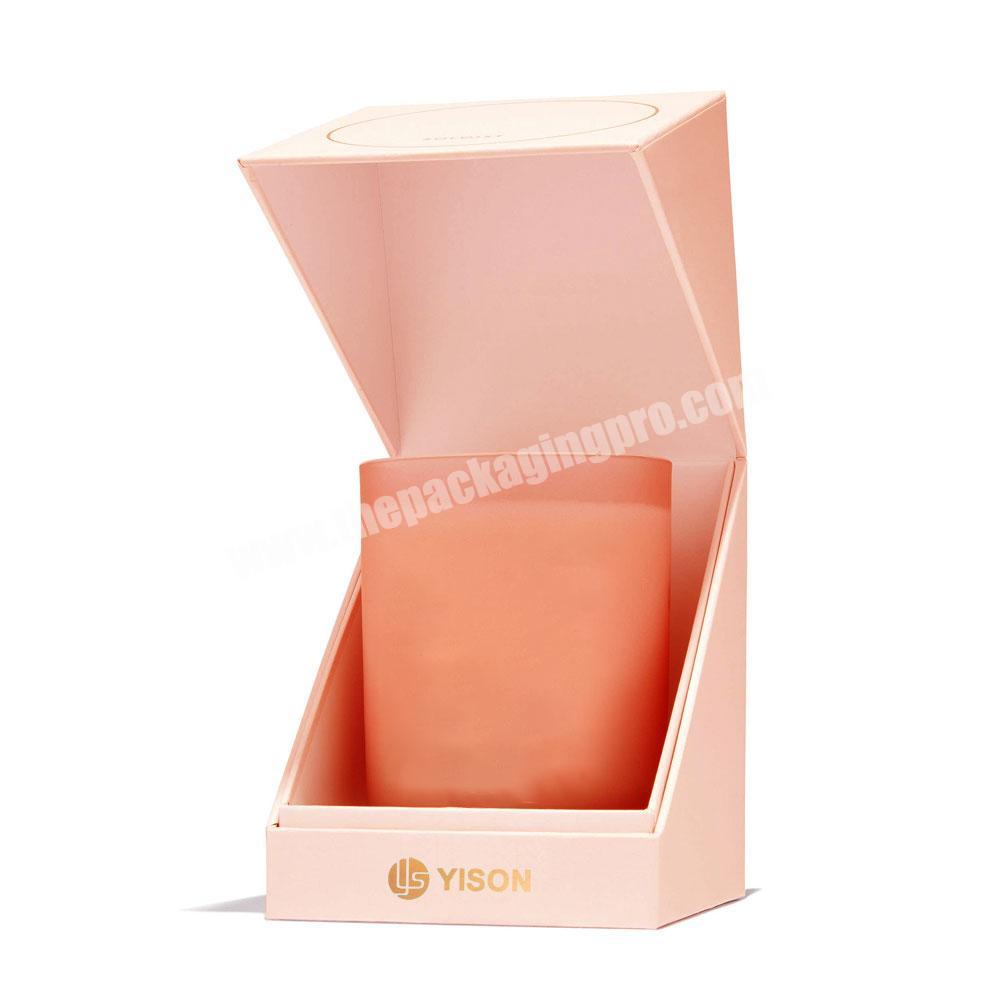 Custom Candle Packaging caixa para de vela beige candle boxes