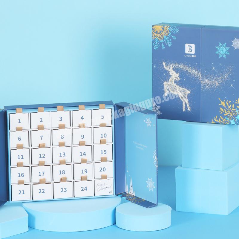 Custom Cardboard Candy Chocolate Christmas Muslim Ramadan Advent Calendar Date Gift Boxes