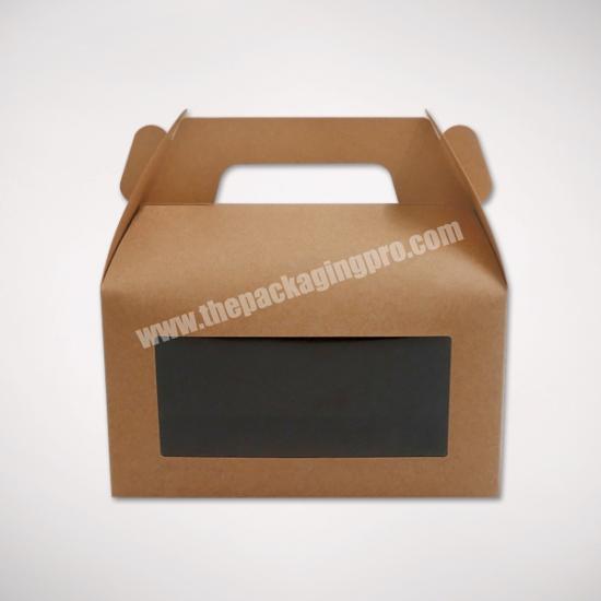 Custom Cardboard Gable Box with Window