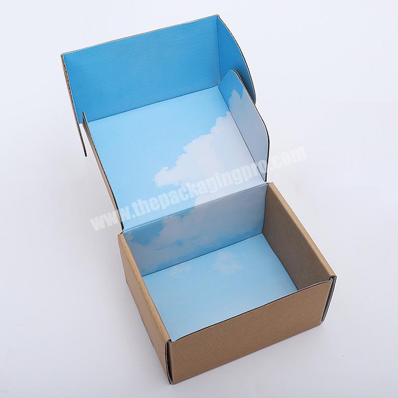 Custom Cardboard Kraft Paper Shipping Carton Mailer Box with Logo Wholesale Plain Printed Packaging Corrugated Boxes For Packing