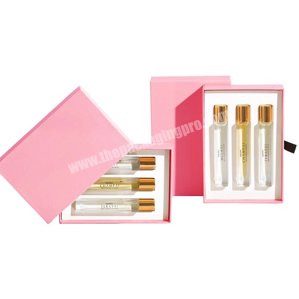Custom Carton 5ml 10ml Vial Spray Bottle Perfume Tester Roller Sample packaging Box For Perfume Samples