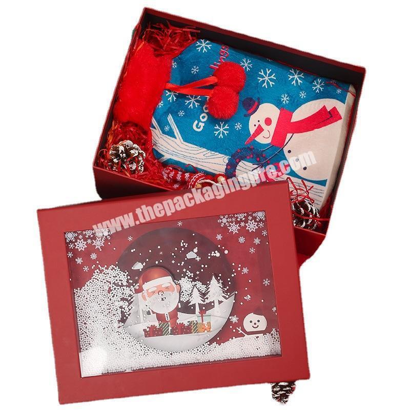 Custom Christmas Candy Gift Corrugated Paper Packaging Box for scarf and cosmetic