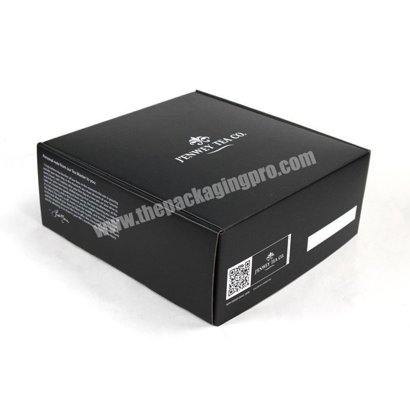 Custom Corrugated Black Skincare Colored Pink Printing Mailer Box for Packaging