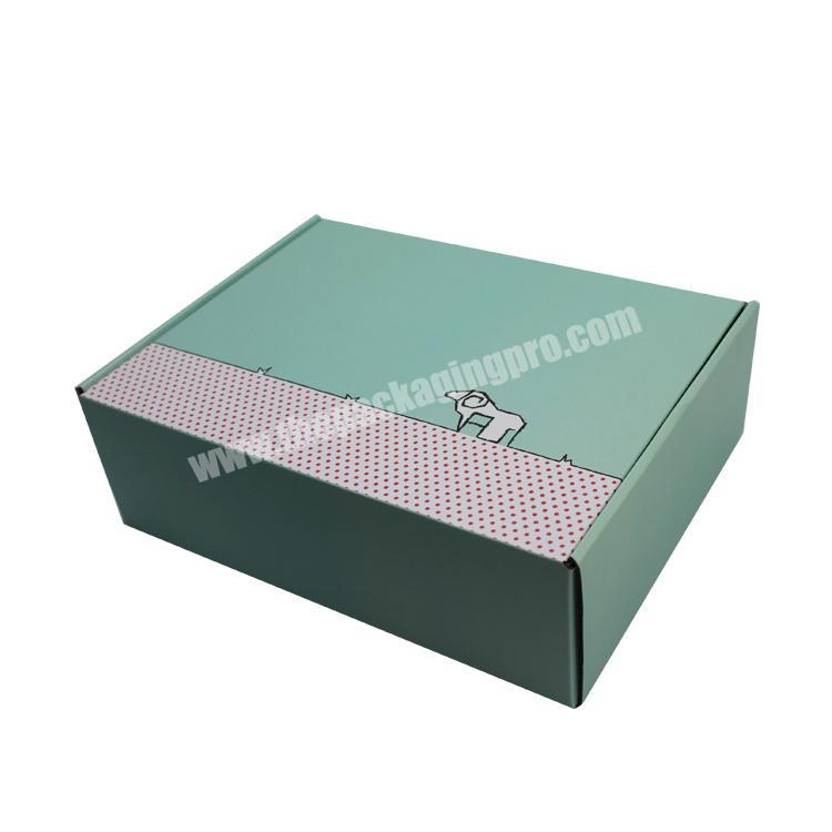 Custom Corrugated Paper Ecommerce Postal Shipping Box Packing Delivery Adhesive Tear Strip Mailer Packaging Box with Custory Box