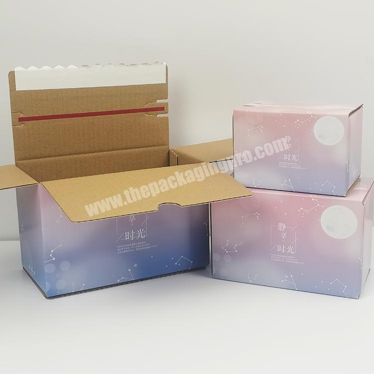 Custom Design Corrugated Packaging Box OEM Custom Logo Printing Paper Shipping Mailing Box
